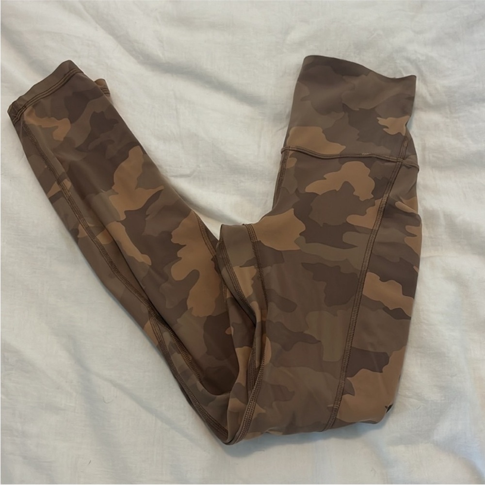 lululemon athletica Camouflage Leggings - Brown and Tan